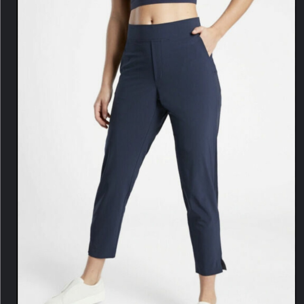Athleta Navy Cropped Ankle Pants